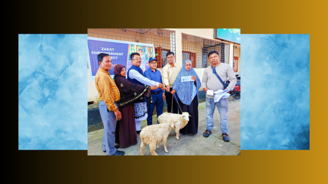 তাহিরপুরে হতদরিদ্রদের মধ্যে ভেড়া ও নগদ অর্থ বিরতণ