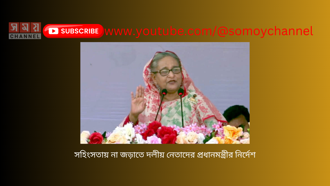 সহিংসতায় না জড়াতে দলীয় নেতাদের প্রধানমন্ত্রীর নির্দেশ