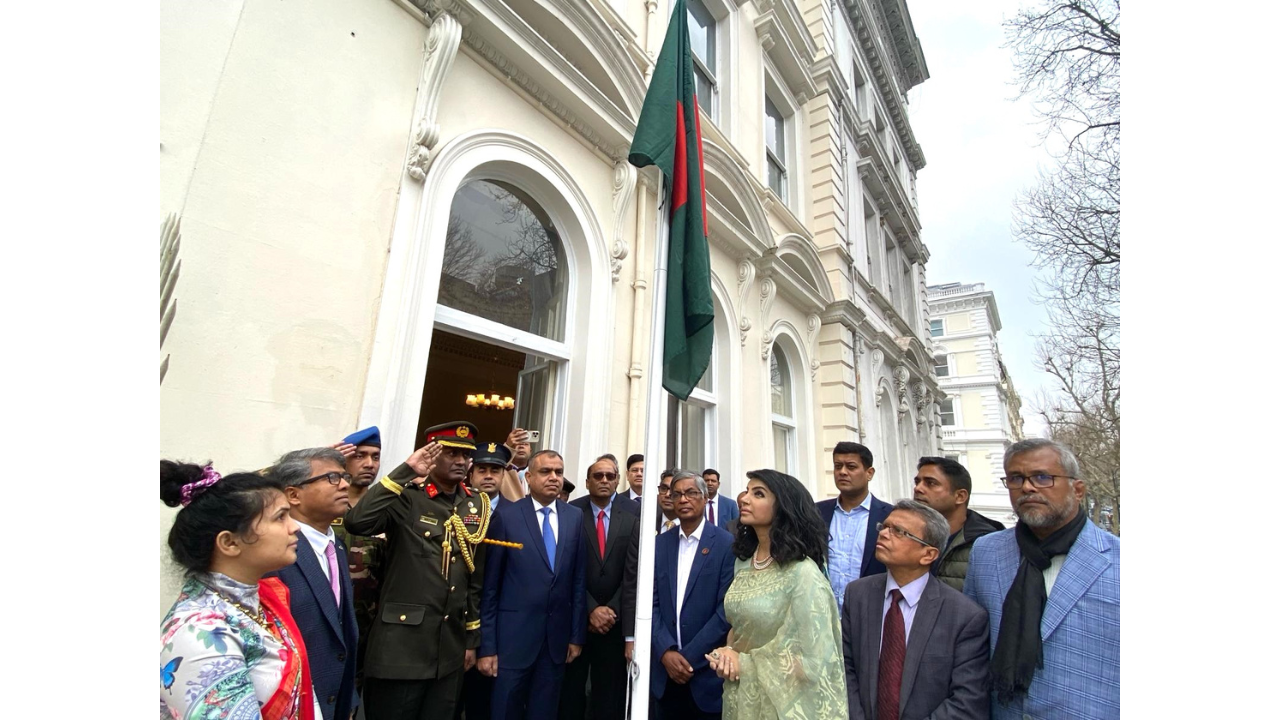 ঐতিহাসিক ৭ মার্চ পালন অনুষ্ঠানে বঙ্গবন্ধুর প্রতি গভীর শ্রদ্ধা নিবেদন