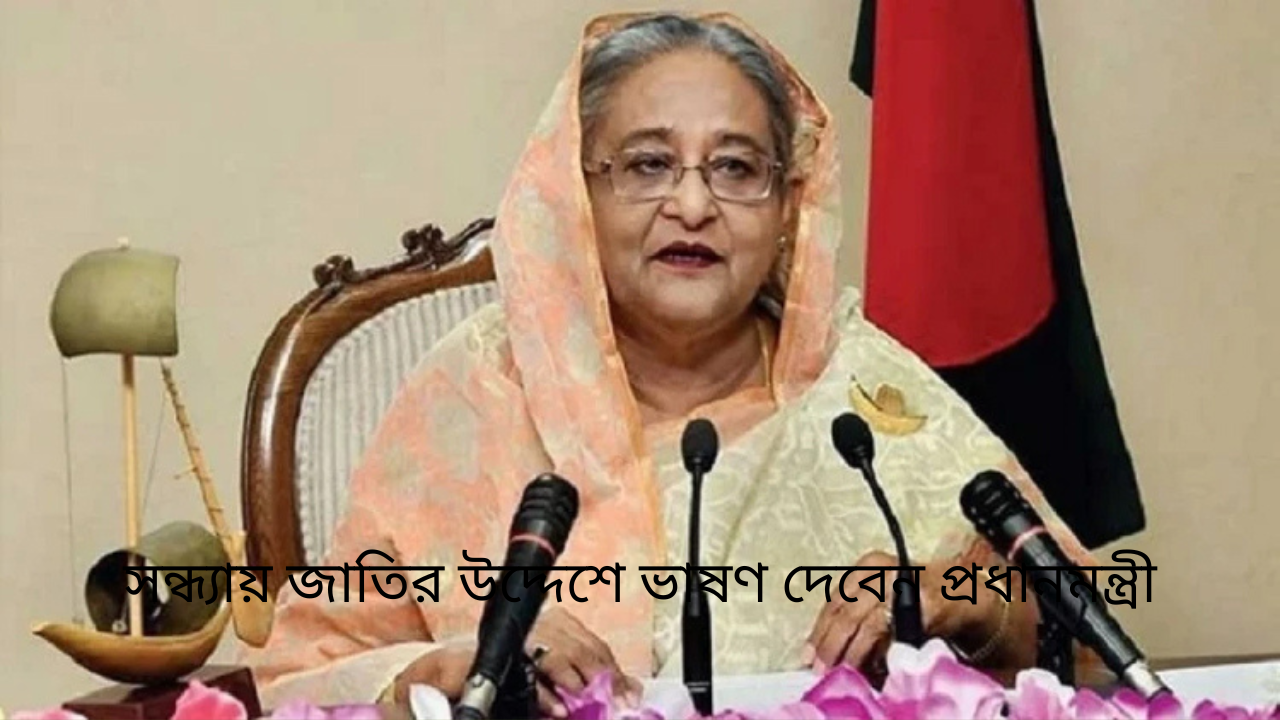 সন্ধ্যায় জাতির উদ্দেশে ভাষণ দেবেন প্রধানমন্ত্রী